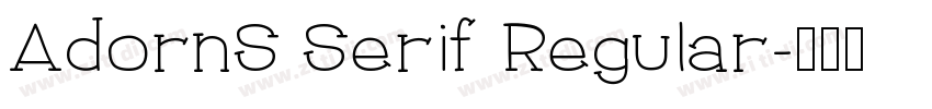 AdornS Serif Regular字体转换